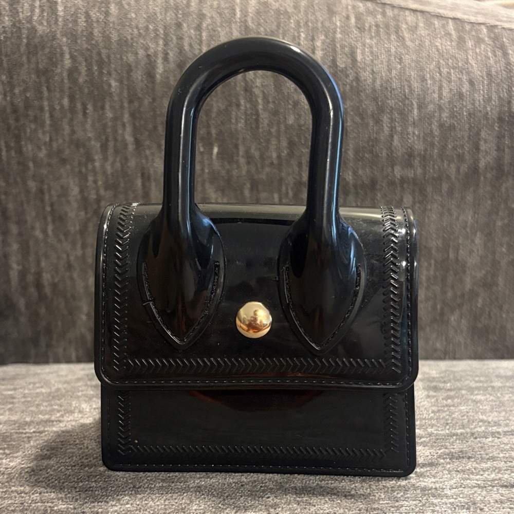 Black Micro Jelly Purse